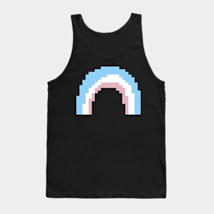 Trans Pride Rainbow Pixel Art Tank Top